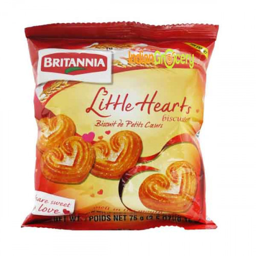 Britannia Little Hearts Biscuits 75g